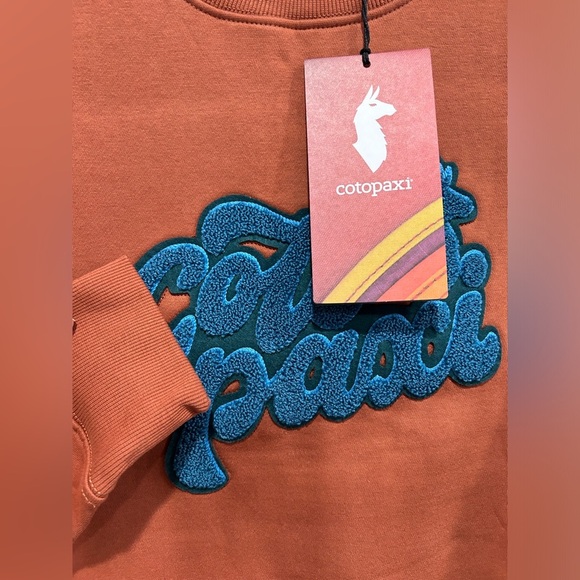 Cotopaxi Women's Medium Coto-Patch Crew Sweatshirt Faded Brick Rust NWT - Picture 4 of 7